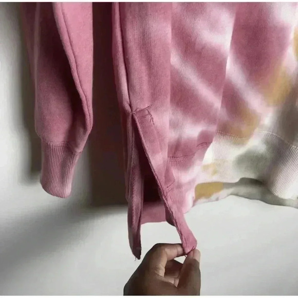 Ultra Flirt Multicolor Tie Dye Pullover Tunic Sweatshirt Top Size Small - Picture 2 of 8